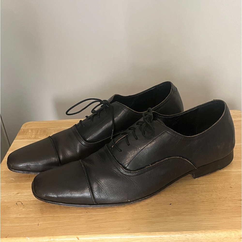 Kenneth Cole Classic Black Leather Men's Dress Shoes Sz 13